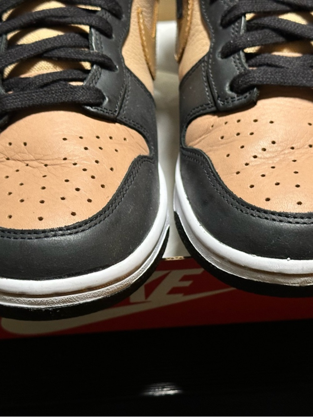 Nike Dunk High LXX Black and Tan Sneakers